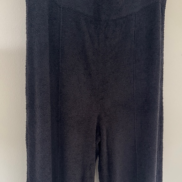Barefoot Dreams Black CozyChic Lite Wide Leg Seamed Pants Medium 8/10 NWT - Picture 4 of 7